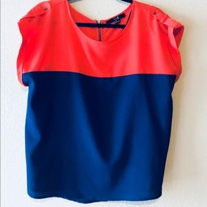 Color Block Vintage Blouse
